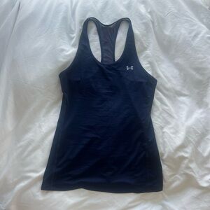 Under Armour Navy Running Tank, Size S, Like New